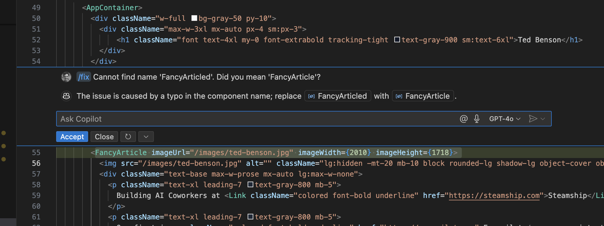 GitHub Copilot Chat