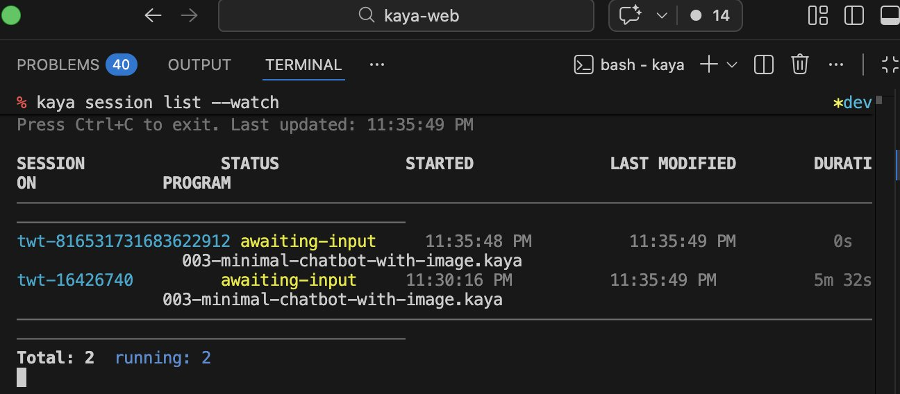 Kaya Session Manager