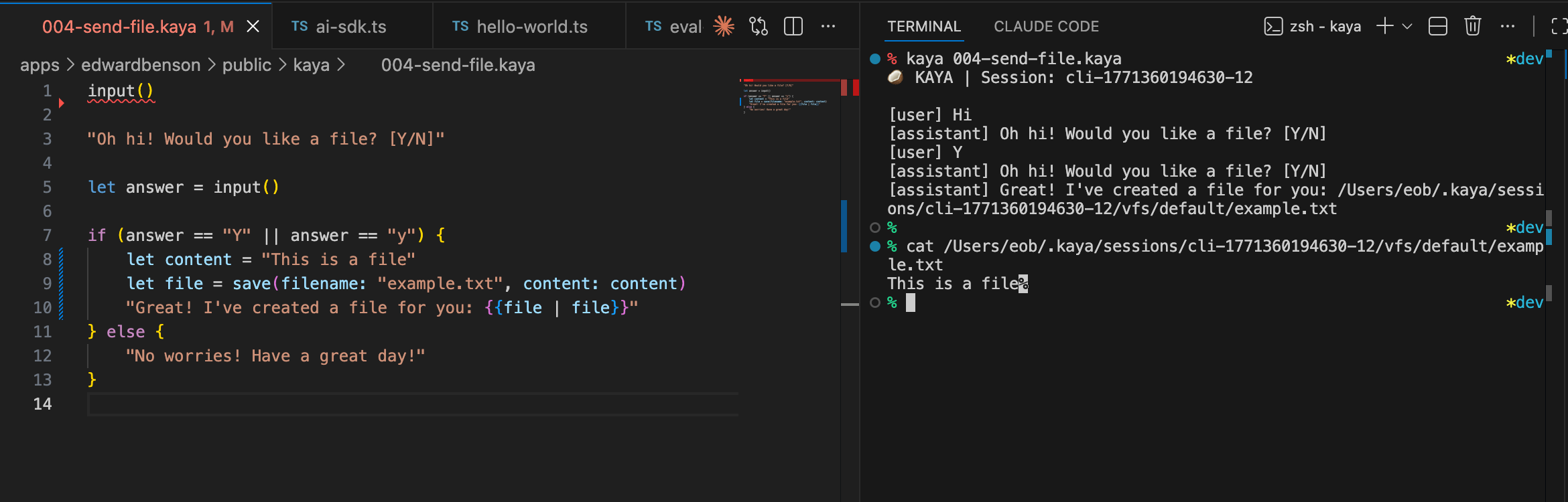 Kaya Sandbox Environment