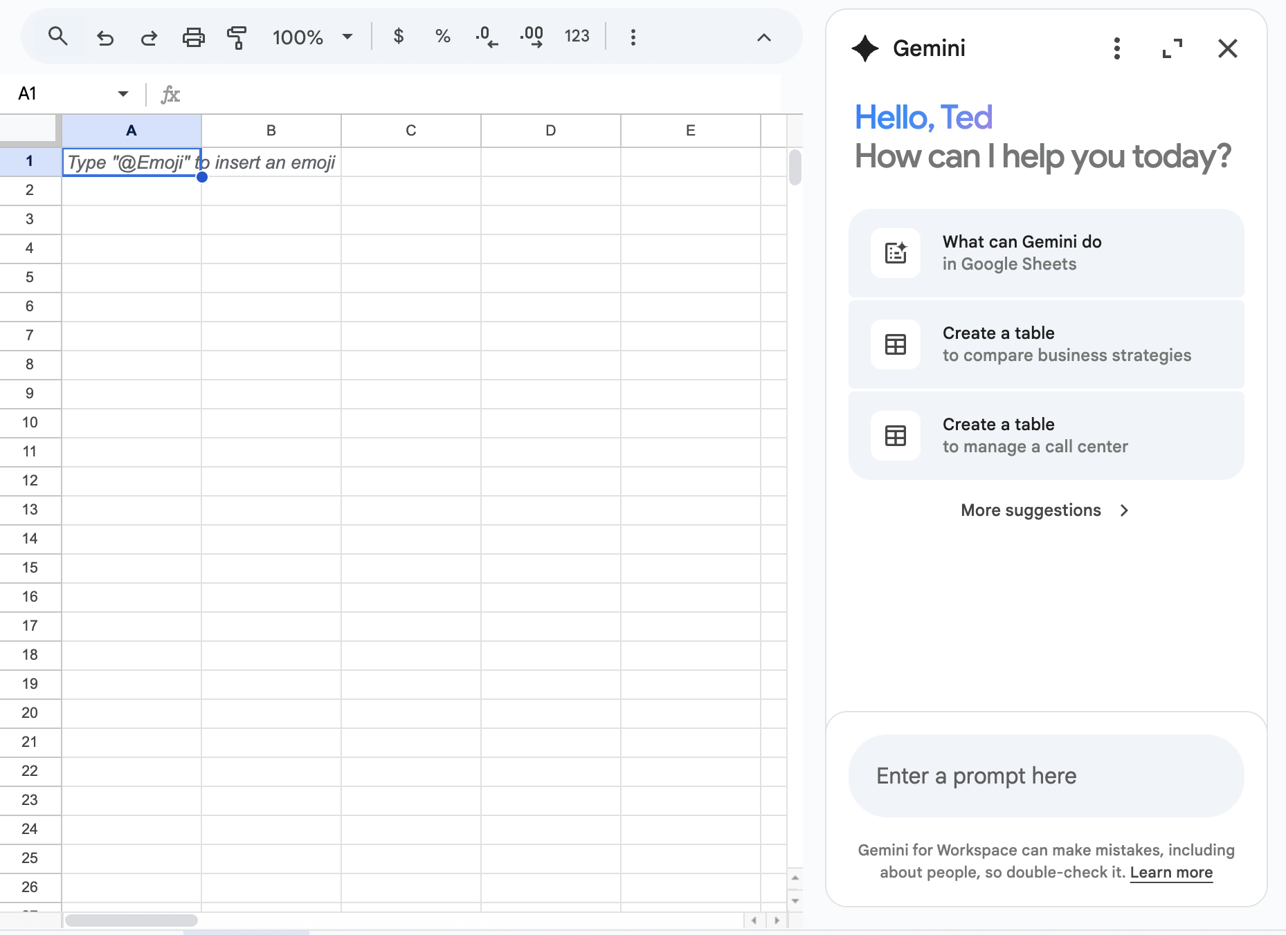 Google Sheets Chat